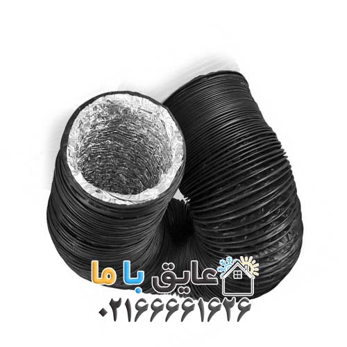 کانال فلکسیبل با عایق الاستومری و روکش PVC سایز ۱۸