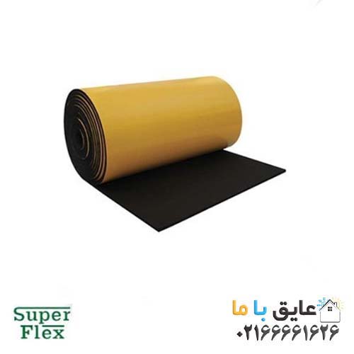 2026-04-13_123244 فوم الاستومری 9 میل 1×20 مترپشت چسبدار ساده(رولی) سوپرفلکس - Image 1