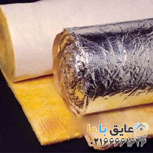 رول پشم شیشه پتویی 5 سانت ( 2 اینچ ) دانسیته 14 آریانا 1.20 * 15 ( فروش 20 تا 100 رول ) 